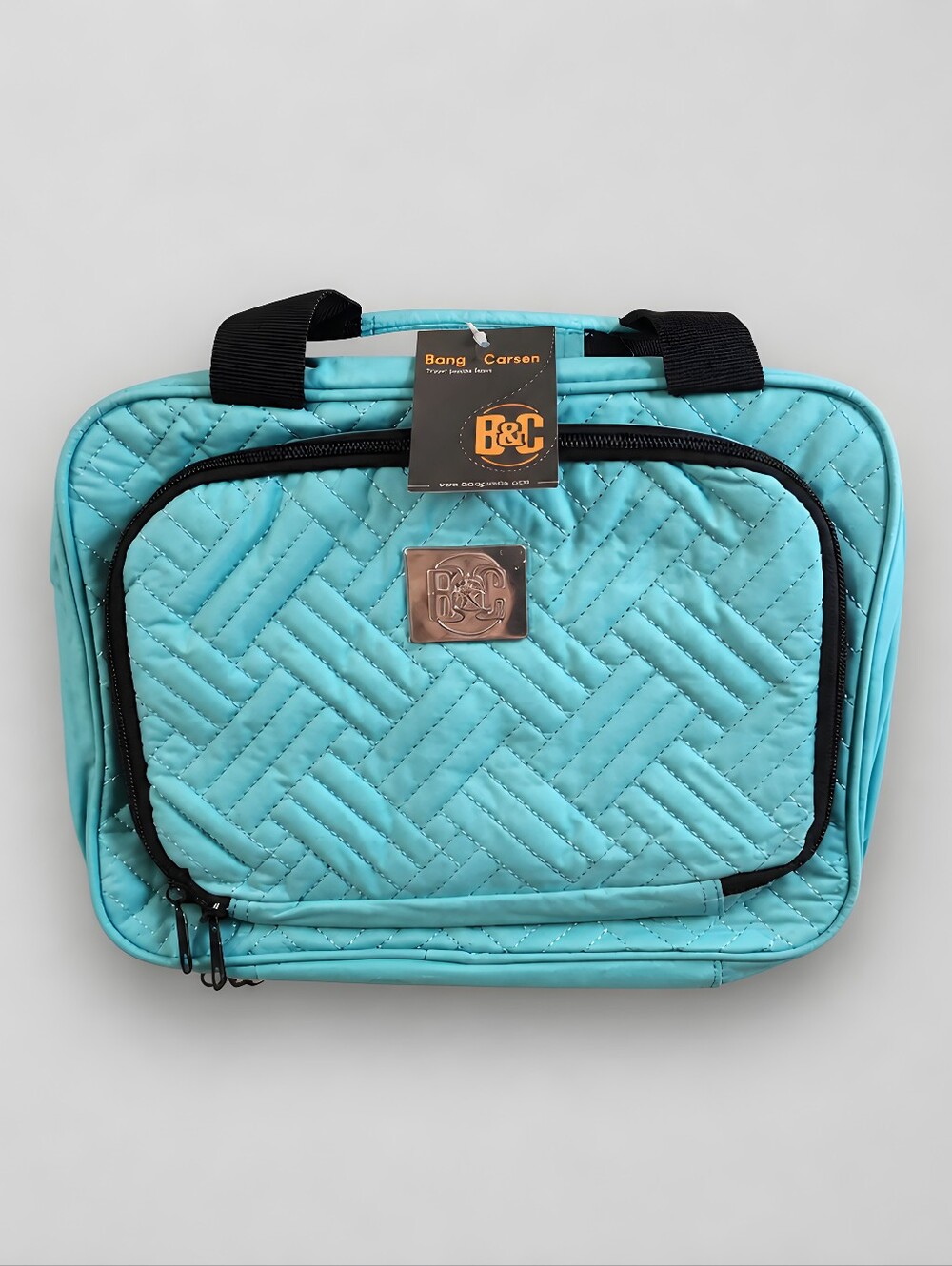 Bang & Carsen Blue Quilted Cosmetic/Travel Bag NWT